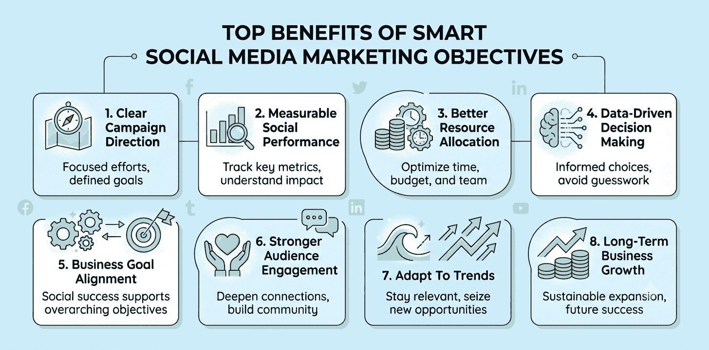 Top Benefits of SMART Social Media Marketing Objectives