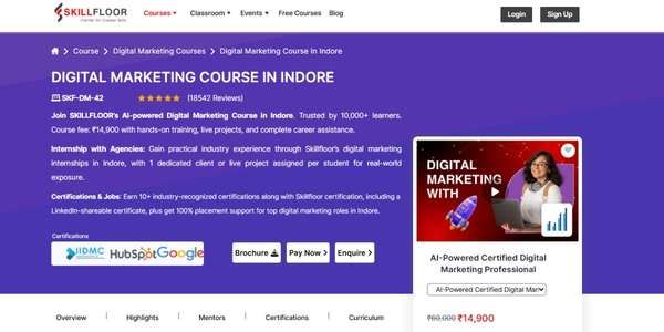 Digital Marketing Course in Indore - Skillfloor