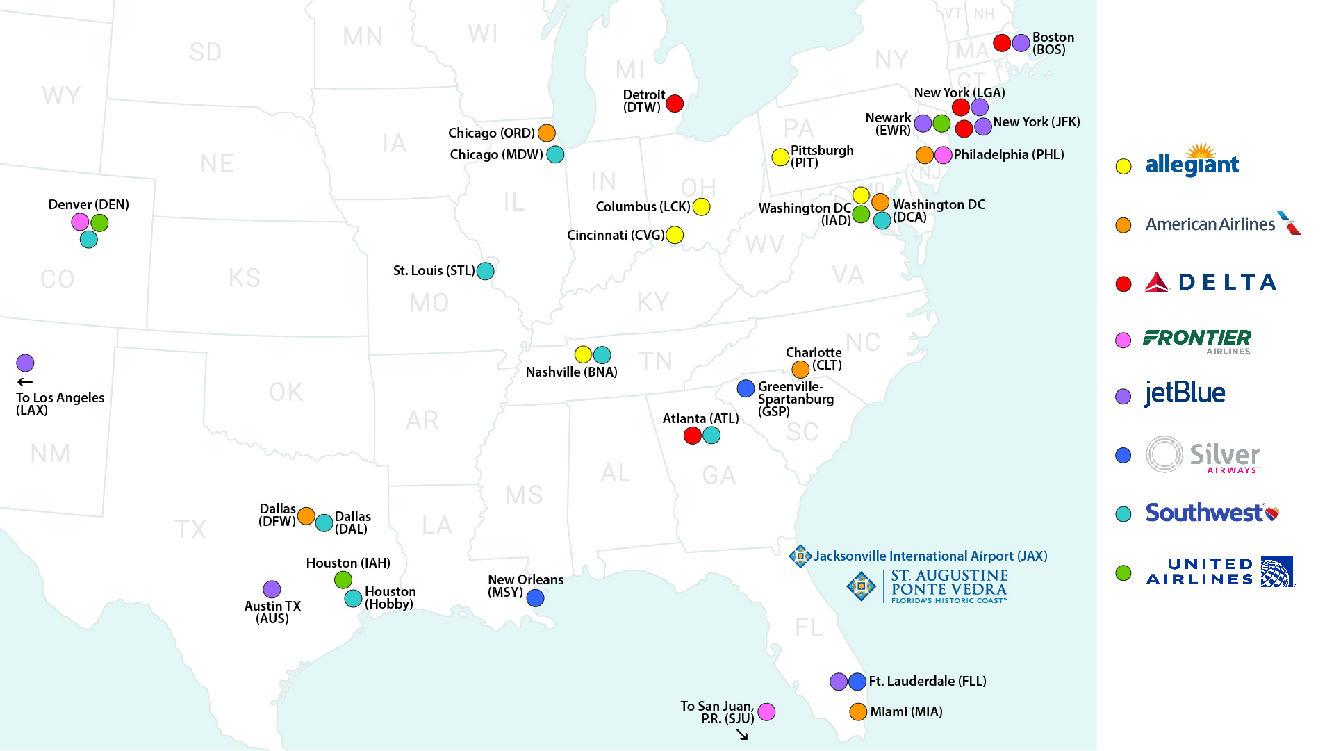 VUELOS DIRECTOS A LA COSTA HISTÓRICA DE LA FLORIDA | St. Augustine \u0026 Ponte  Vedra, FL
