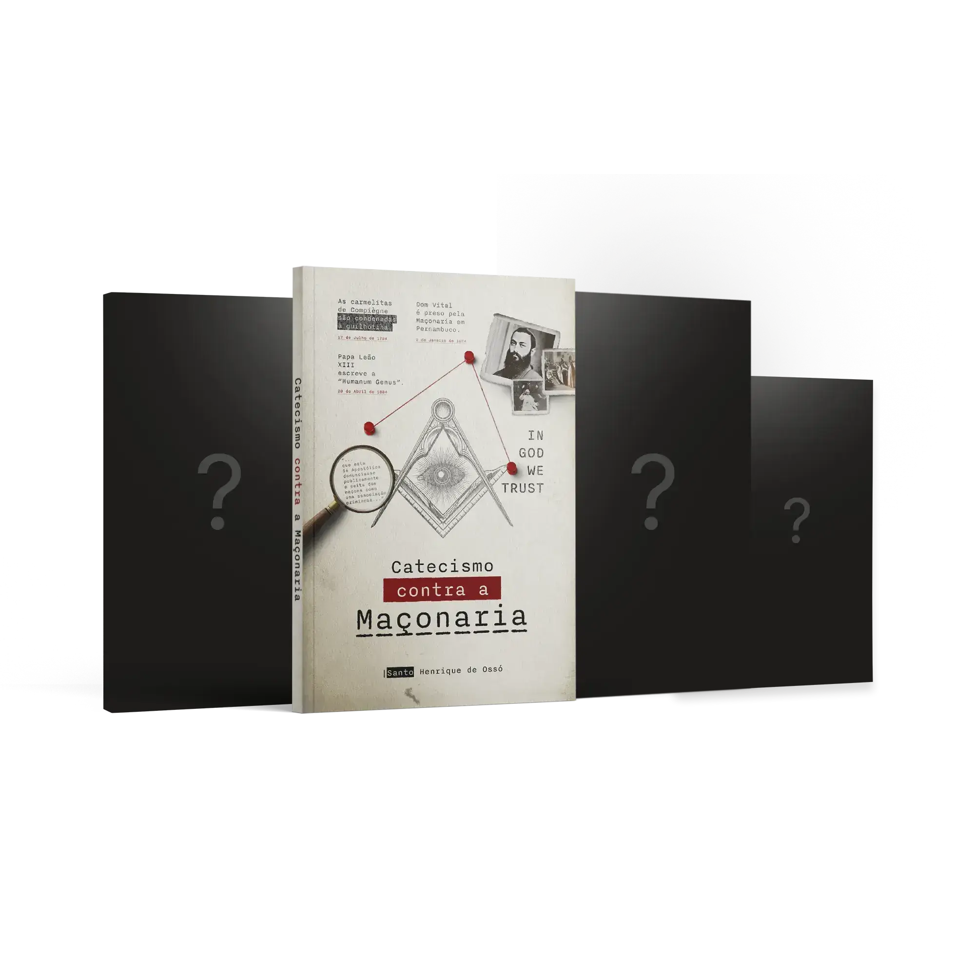 Combo Catecismo contra a Maçonaria, inimiga da Igreja, com livros surpresa da Loja Centro Dom Bosco.