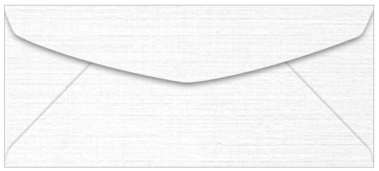 Avon Brilliant White Envelopes - #10 Classic Linen 4 1/8 x 9 1/2 Commercial 80T