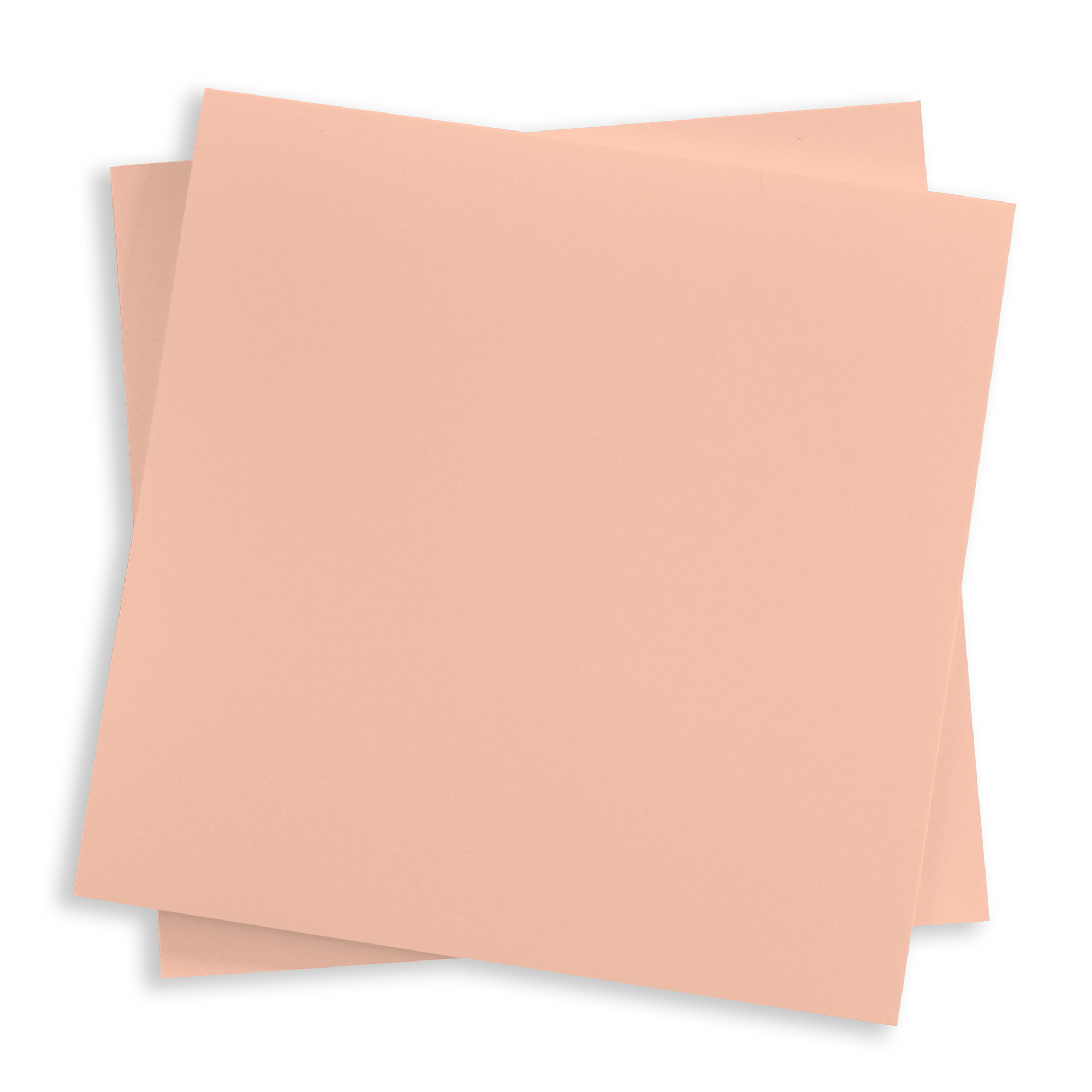 Blush Peach Flat Card - 3 x 3 Gmund Colors Matt 111C