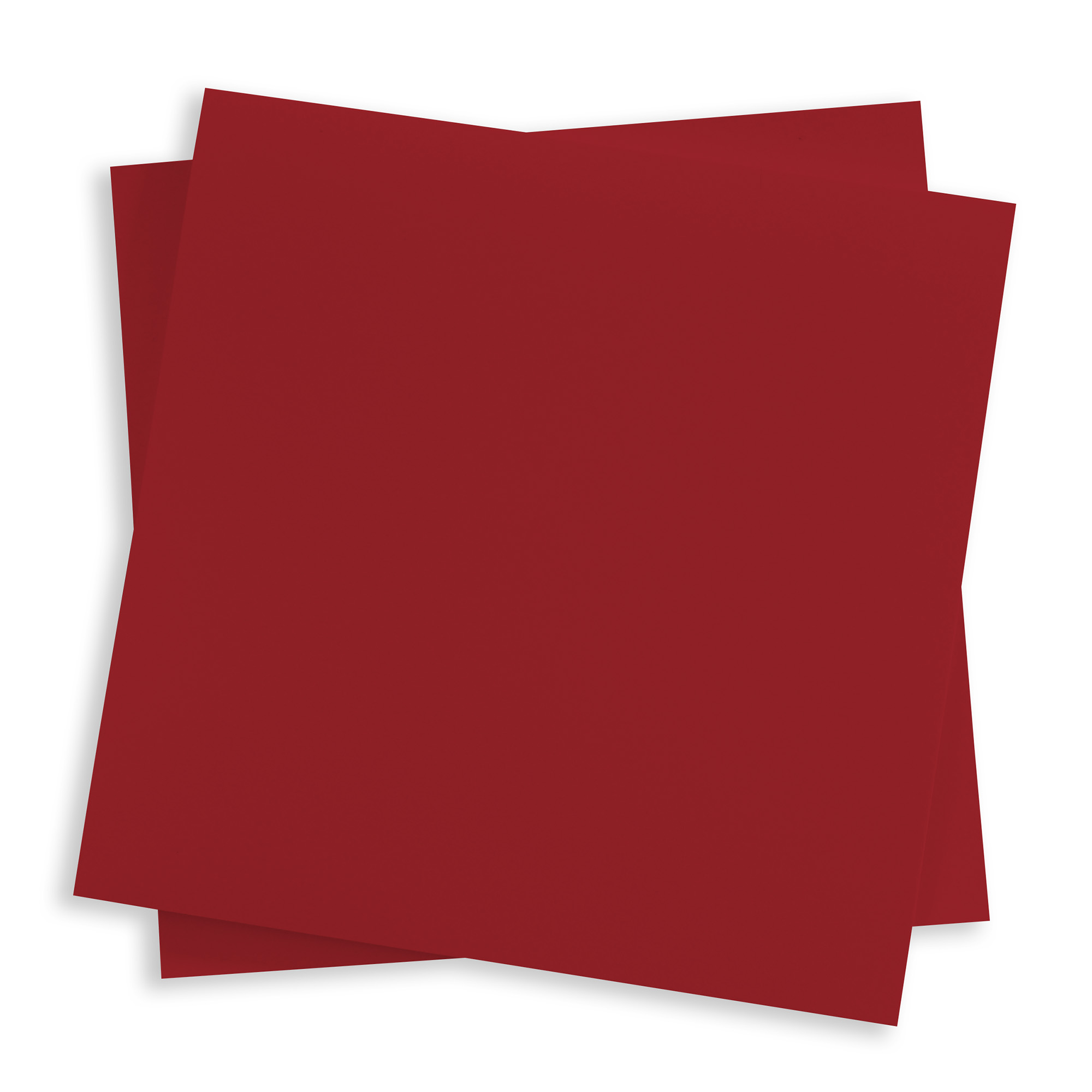 Deep Red Flat Card - 3 x 3 Gmund Colors Matt 111C