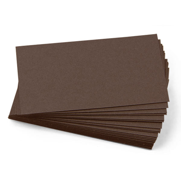Mini Gmund Colors Matt Chocolate Blank Cards - Flat, 111lb Cover