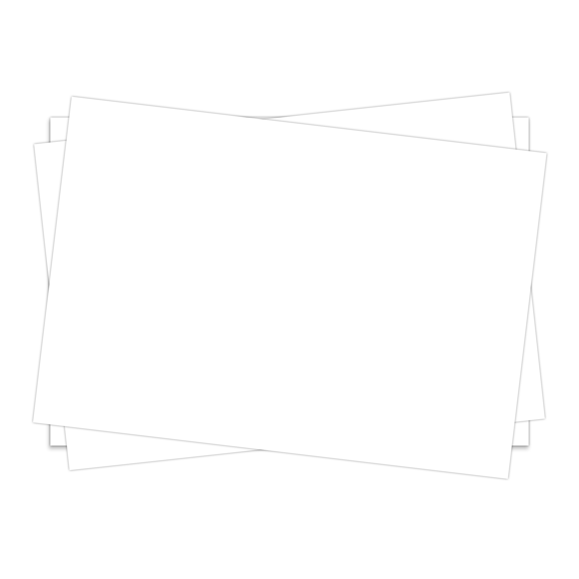 White Gloss Flat Cards - 2 x 3 1/2 Kromekote 92C
