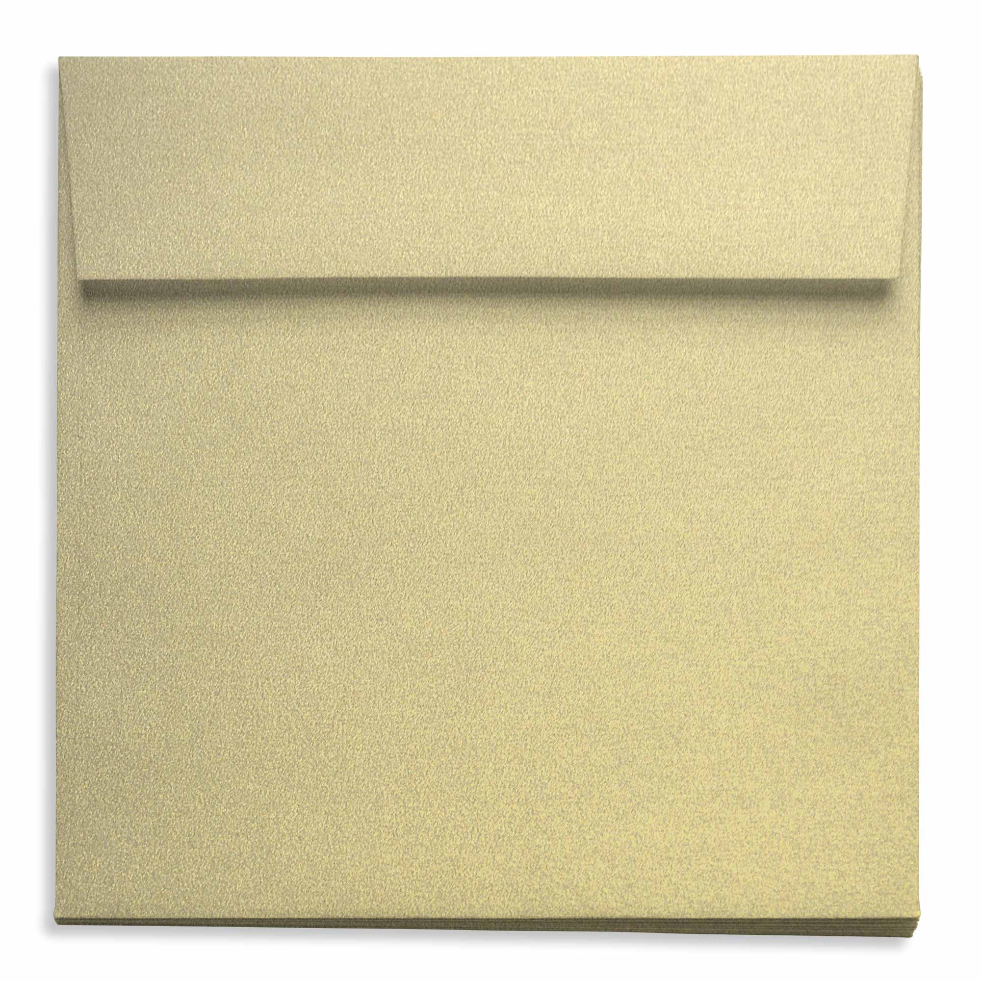 Gold Leaf Square Envelopes - 5 1/2 x 5 1/2 Curious Metallics 80T