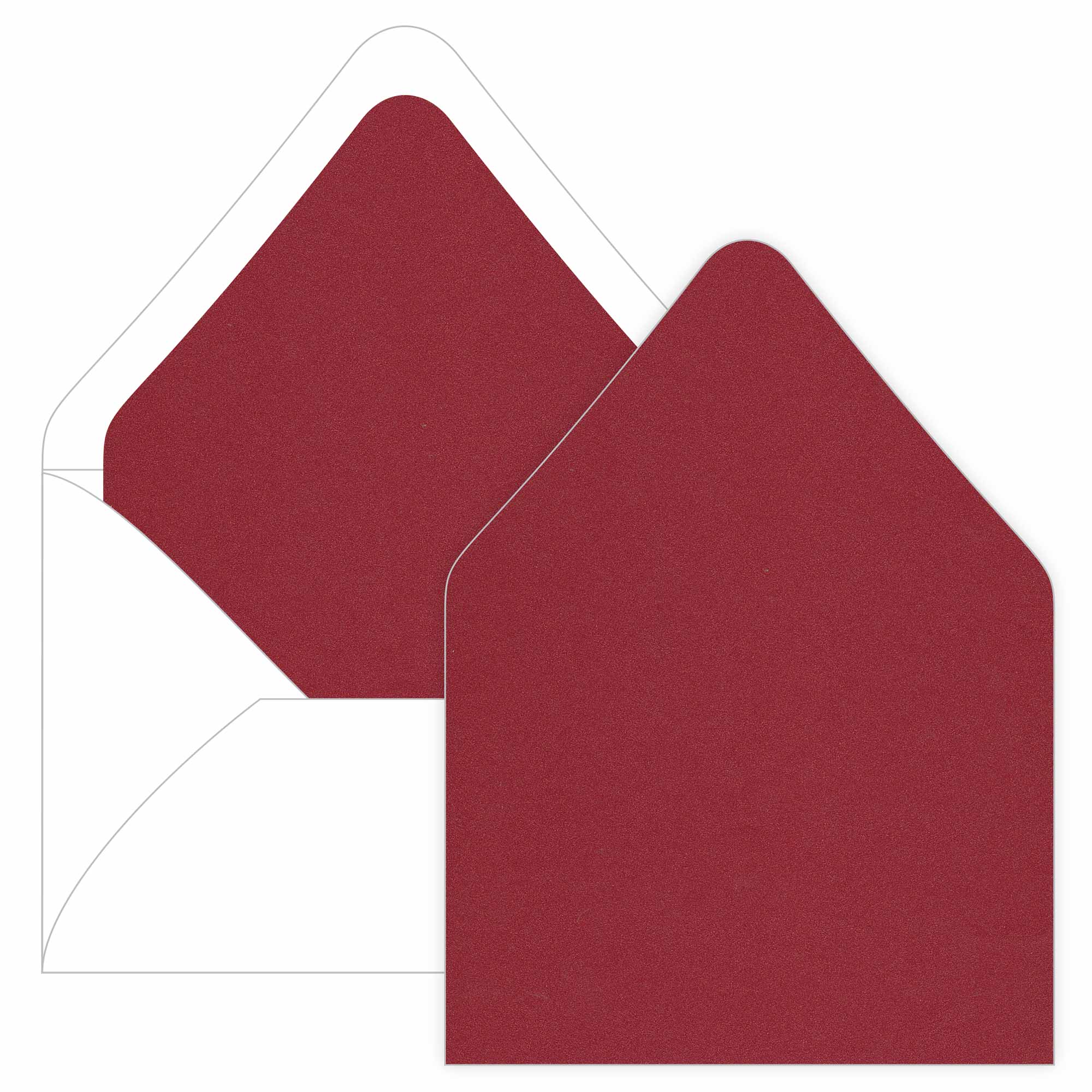 Red Lacquer Euro Flap Envelope Liner - A7 Curious Metallics
