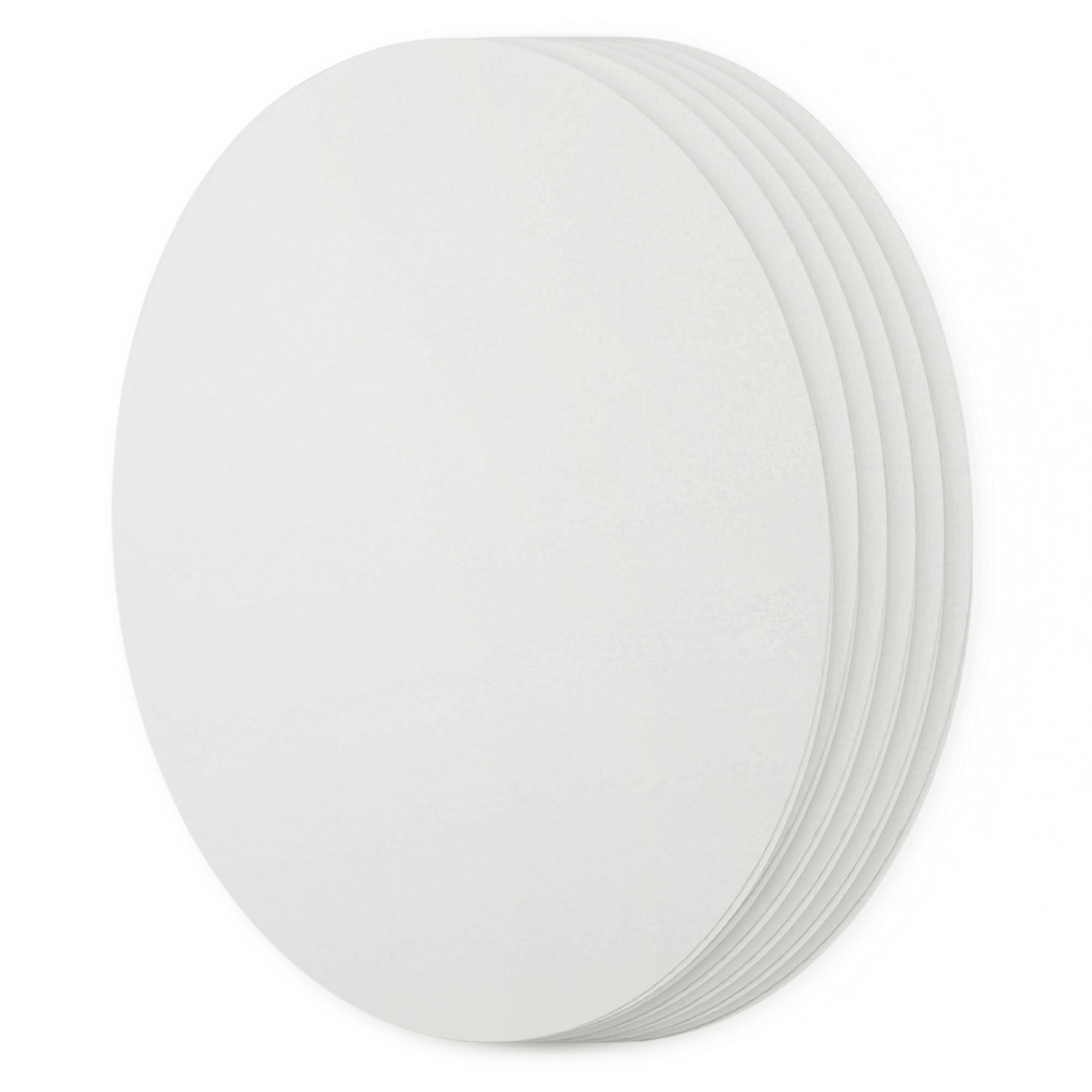 Cotton New Grey Oval Invitation Card - A7 5 x 7 111C