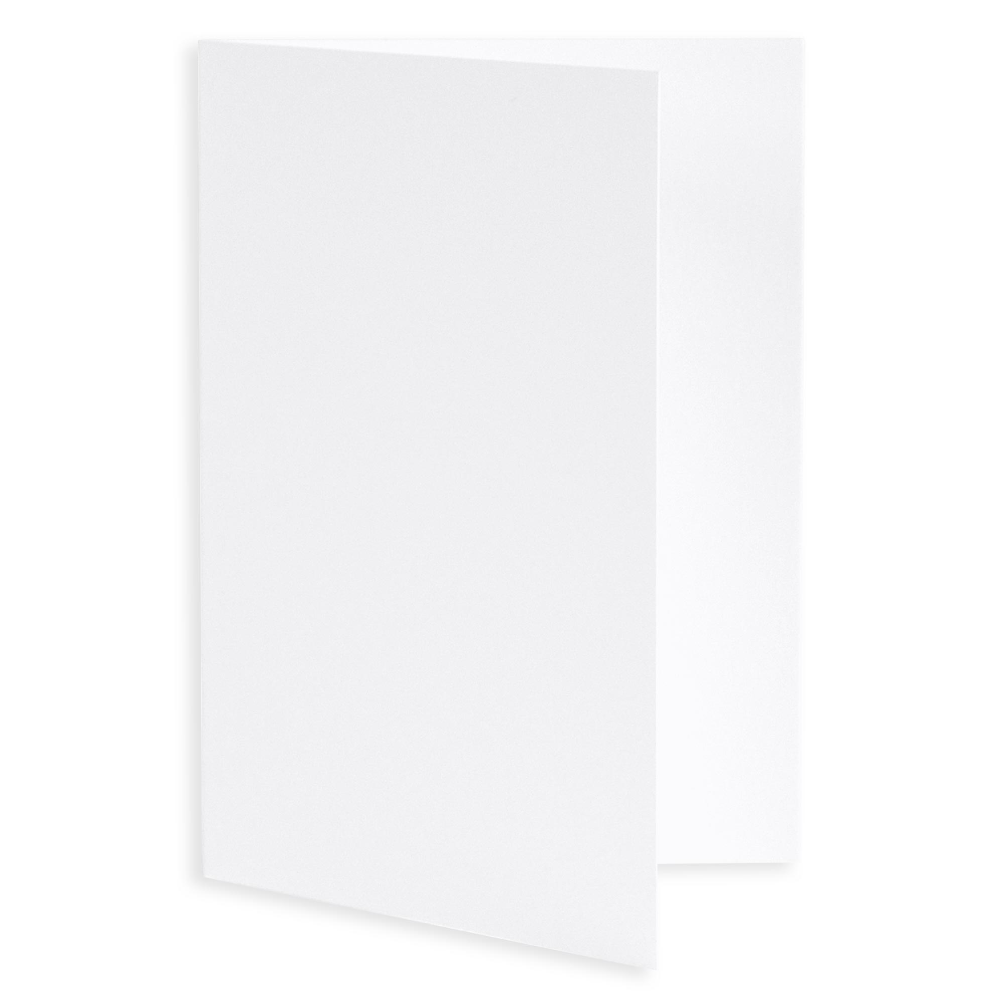 Max White Folded Card - A2 Gmund Cotton 4 1/4 x 5 1/2 111C