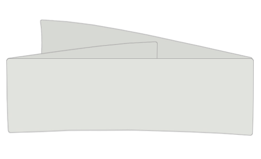 New Grey Cotton Invitation Bands | 100% Cotton, 1.5 x 12 Inches
