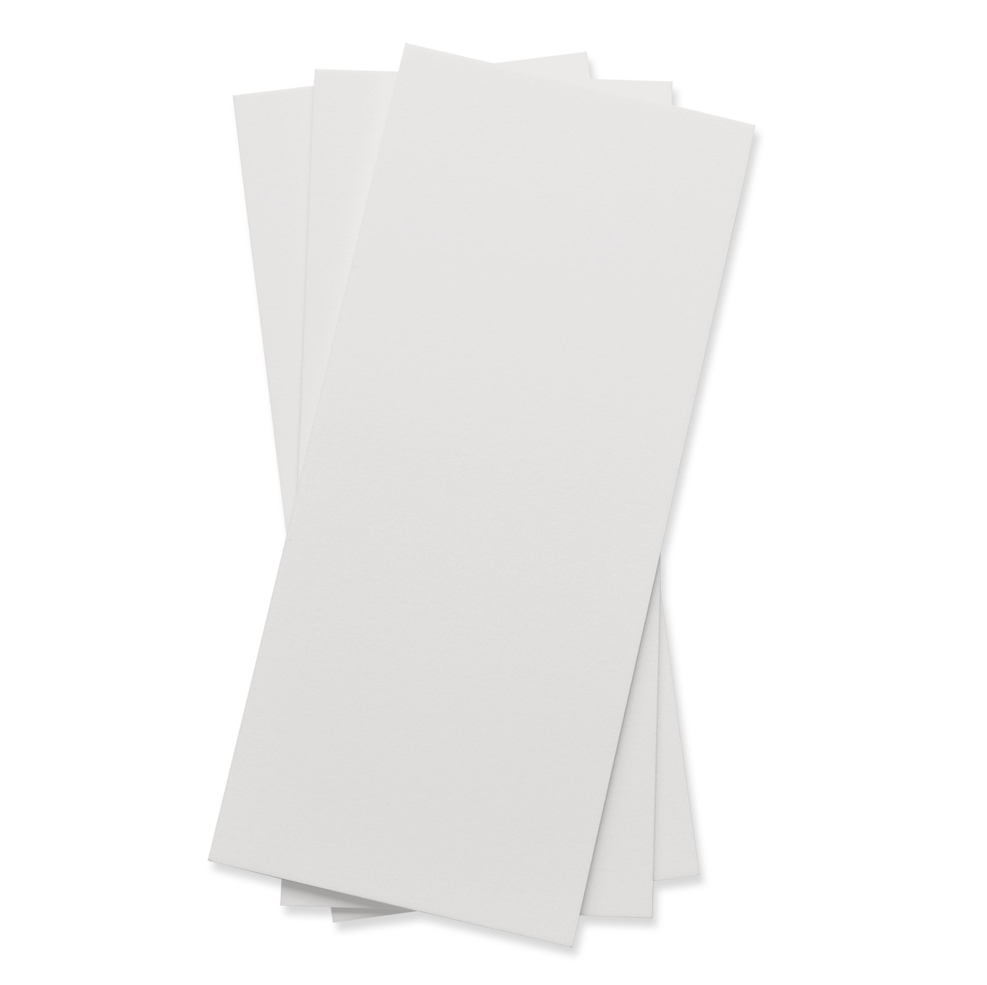 New Grey Flat Card - 4 x 9 1/4 Gmund Cotton 111C