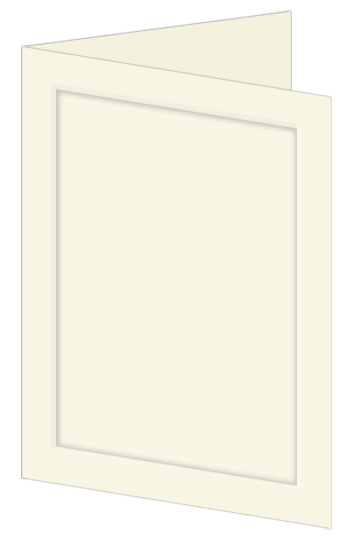 A7 LCI Smooth Ecru Blank Cards - Panel Fold, 65lb Cover
