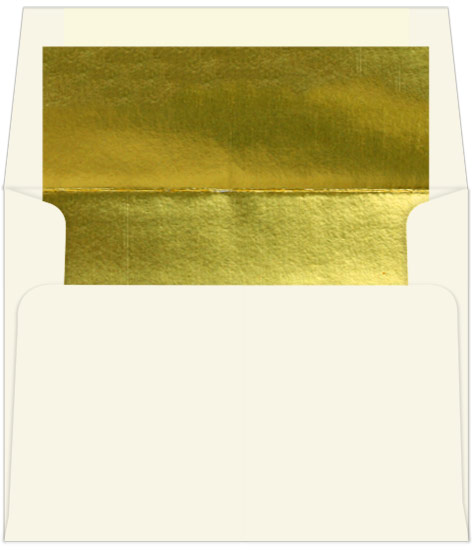 Gold Foil Lined Envelopes - A2 Ecru 4 3/8 x 5 3/4 70T