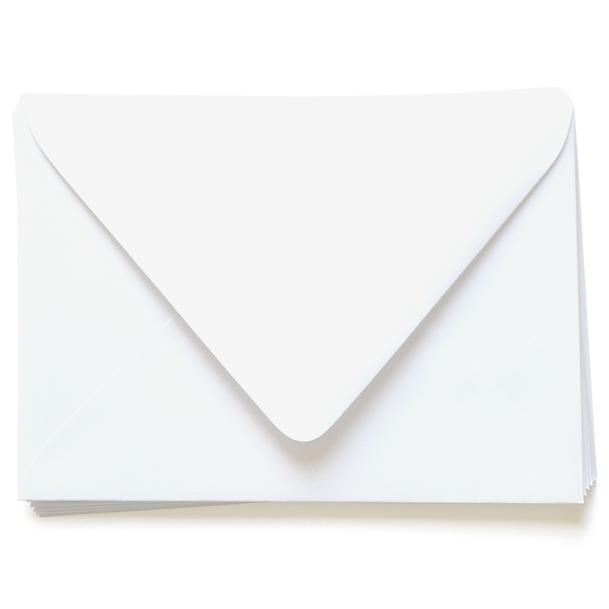 Radiant White Envelopes - A7 LCI Smooth 5 1/4 x 7 1/4 Euro Flap 70T