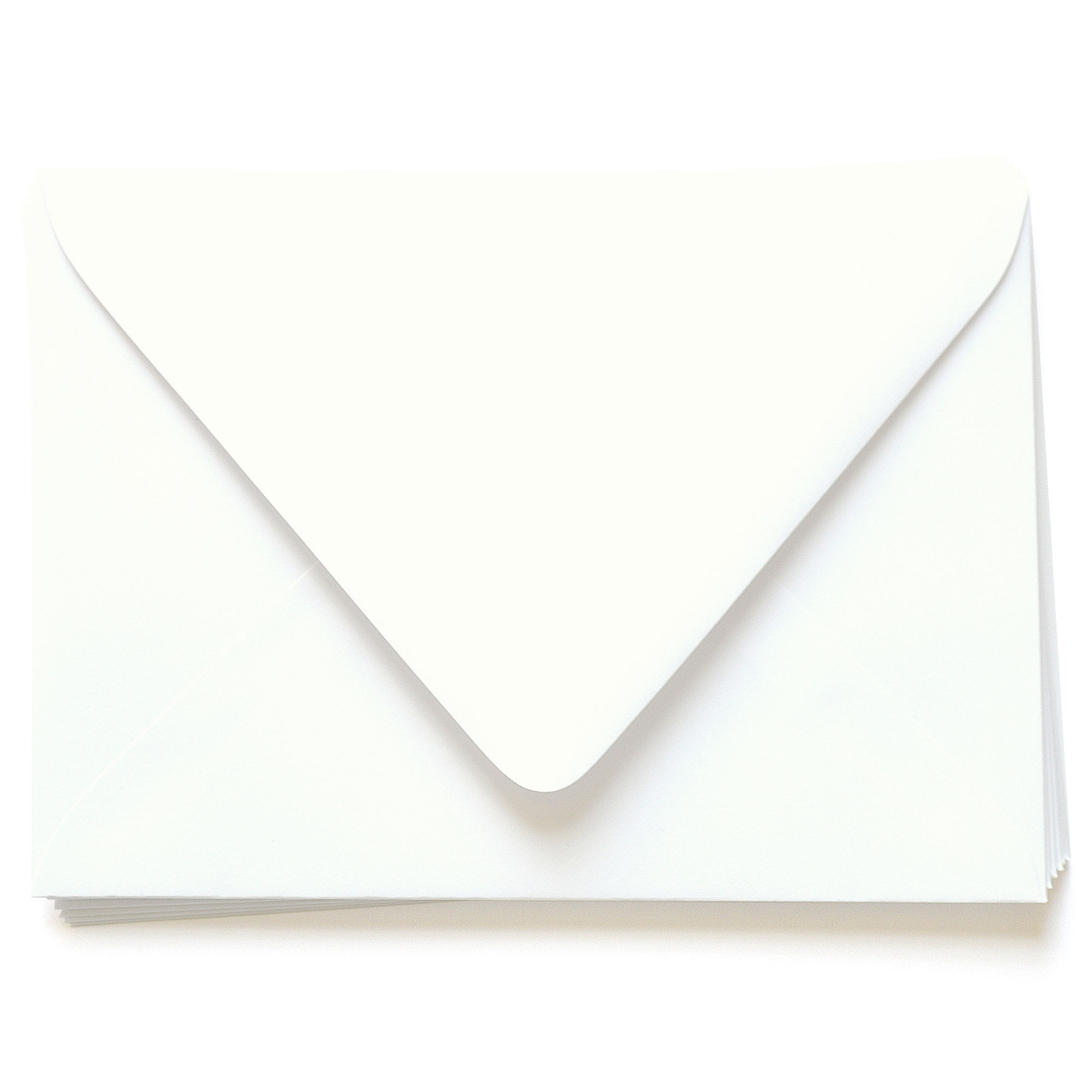 Wedding White Envelopes - A2 Gmund Cotton 4 3/8 x 5 3/4 Euro Flap 74T