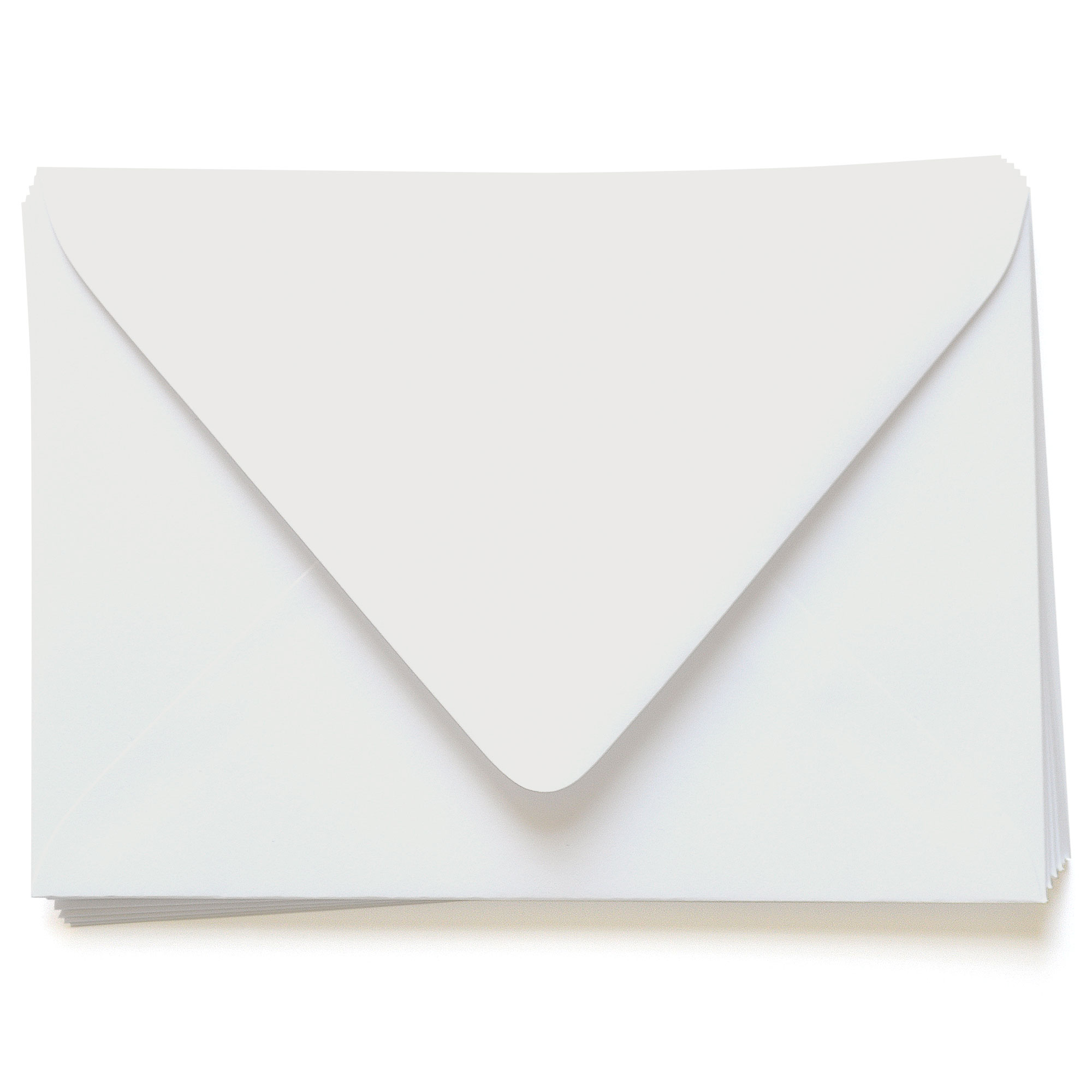 New Grey Envelopes - A7 Gmund Cotton 5 1/4 x 7 1/4 Euro Flap 74T