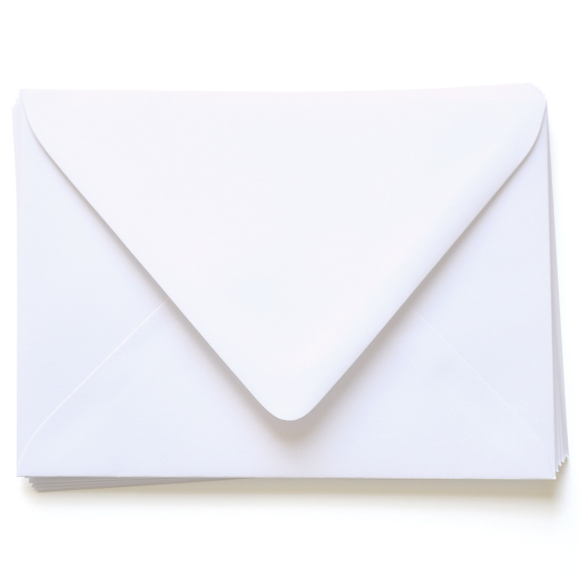 Fluorescent White Envelopes - A2 Gmund Colors Matt 4 3/8 x 5 3/4 Euro Flap 91T