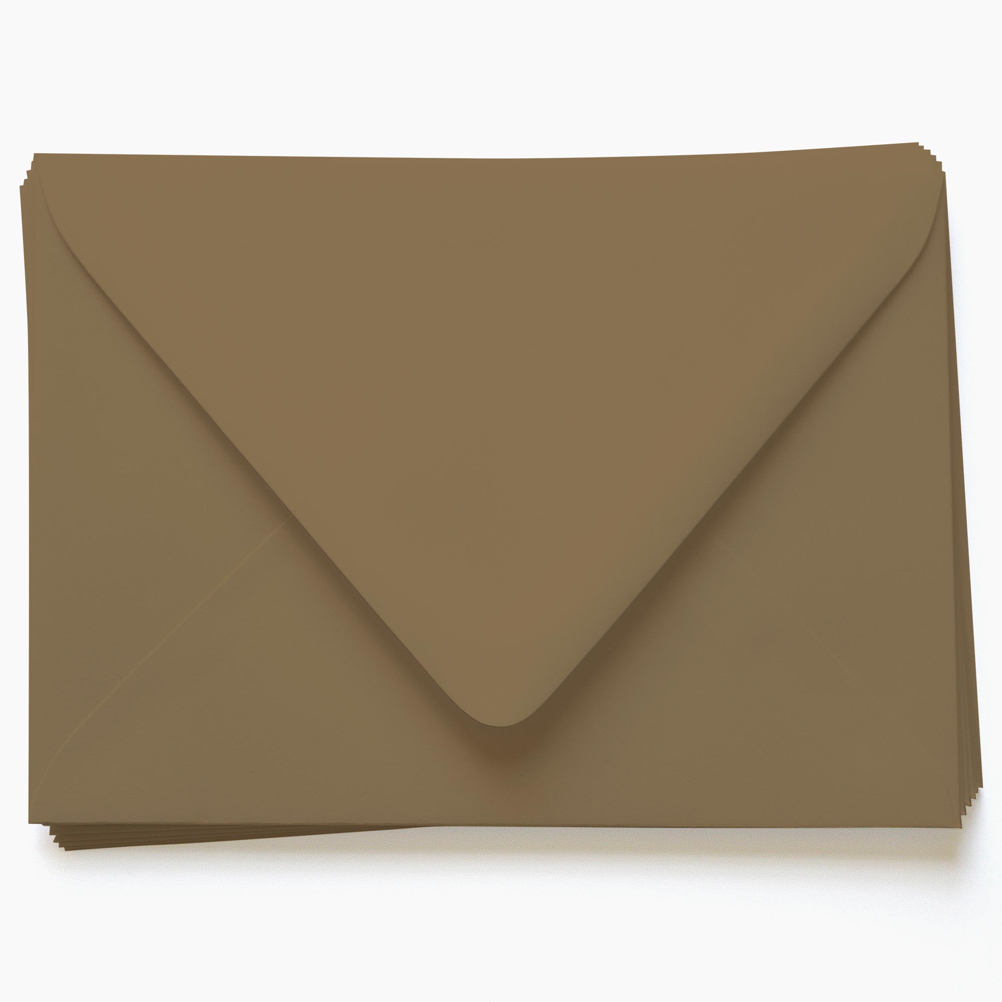 Walnut Brown Envelopes - A2 Gmund Colors Matt 4 3/8 x 5 3/4 Euro Flap 68T