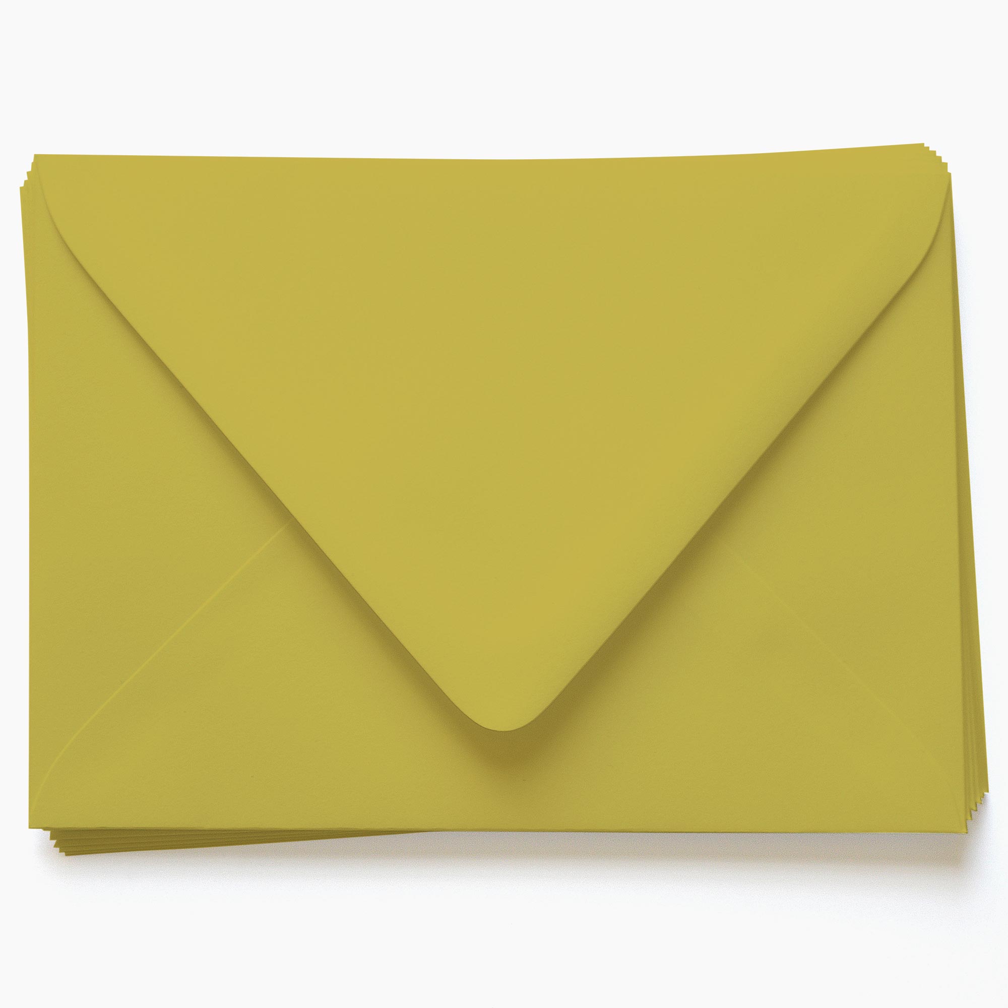 Chartreuse Envelopes - A1 Gmund Colors Matt 3 5/8 x 5 1/8 Euro Flap 68T