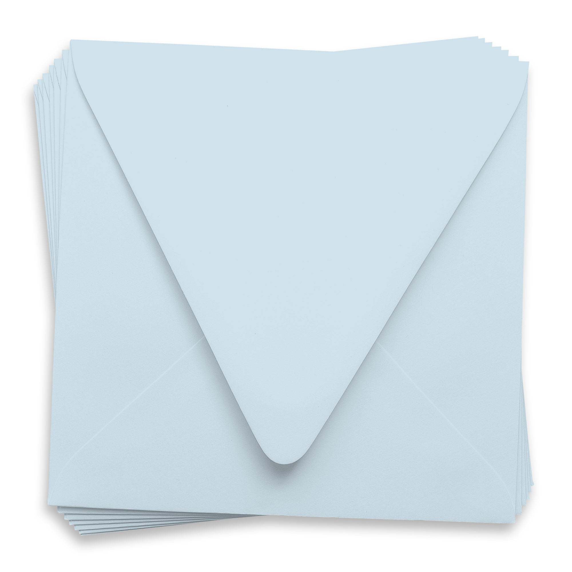 Light Sky Blue Square Envelopes - 6 1/2 x 6 1/2 Gmund Colors Matt Euro Flap 81T