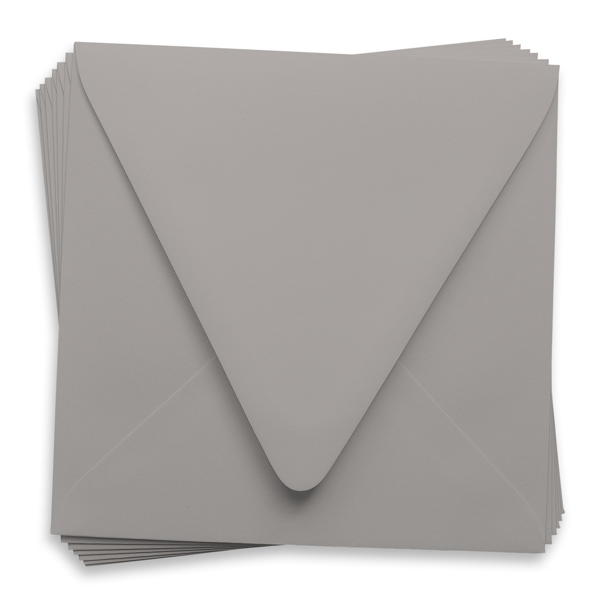 Stone Grey Square Envelopes - 6 1/2 x 6 1/2 Gmund Colors Matt Euro Flap 68T