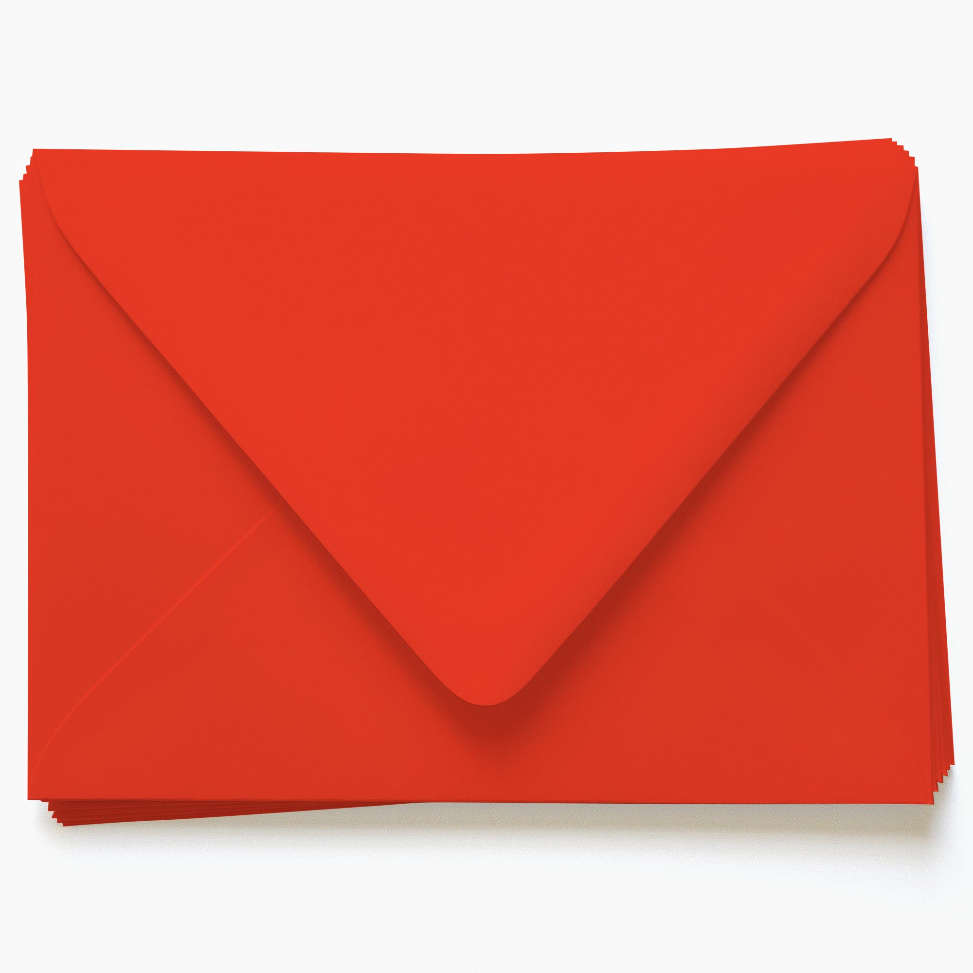 Cayenne Red Envelopes - A7 Gmund Colors Matt 5 1/4 x 7 1/4 Euro Flap 81T