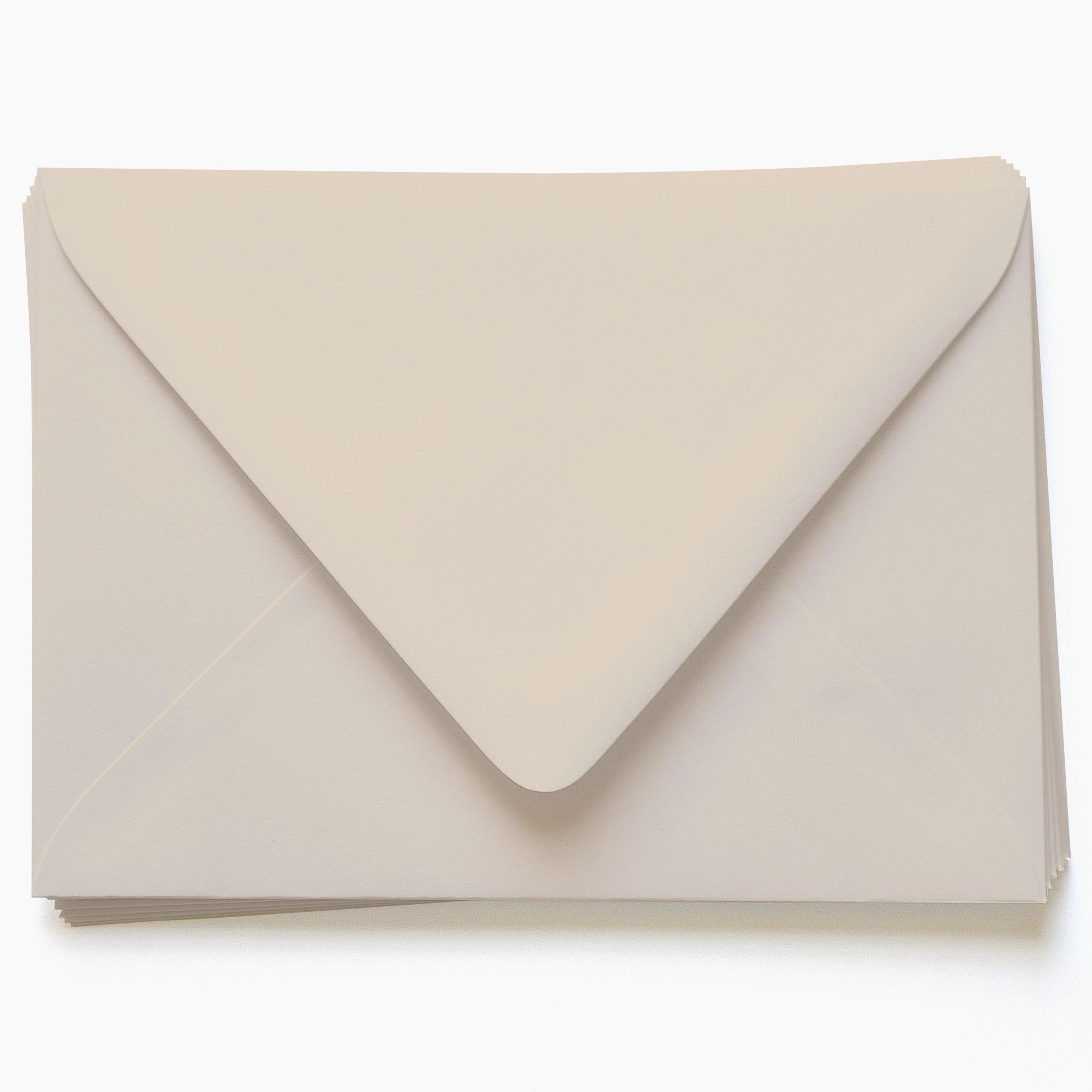 Chardonnay Taupe Envelopes - A7 Gmund Colors Matt 5 1/4 x 7 1/4 Euro Flap 81T