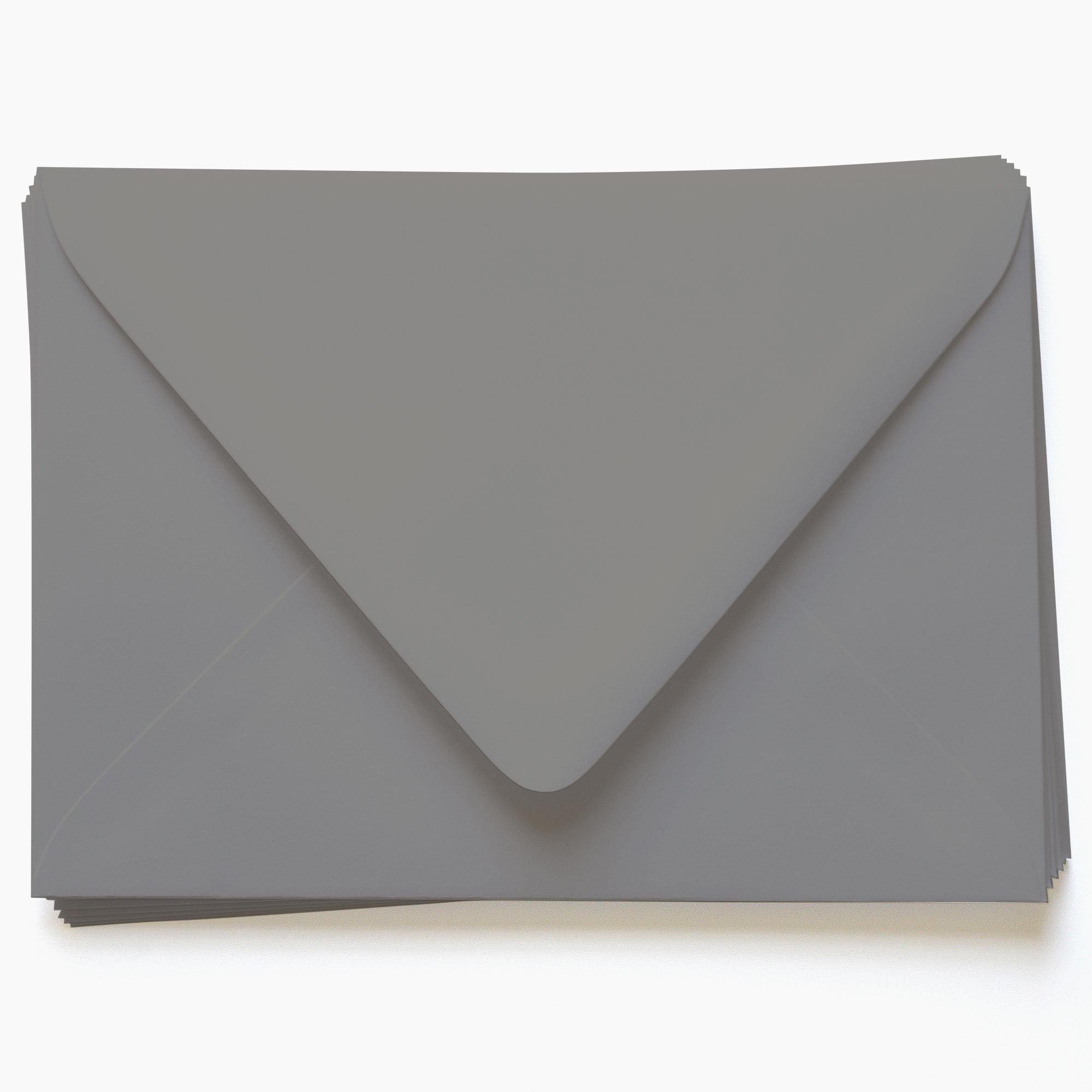 Cobblestone Gray Envelopes - A7 Gmund Colors Matt 5 1/4 x 7 1/4 Euro Flap 81T