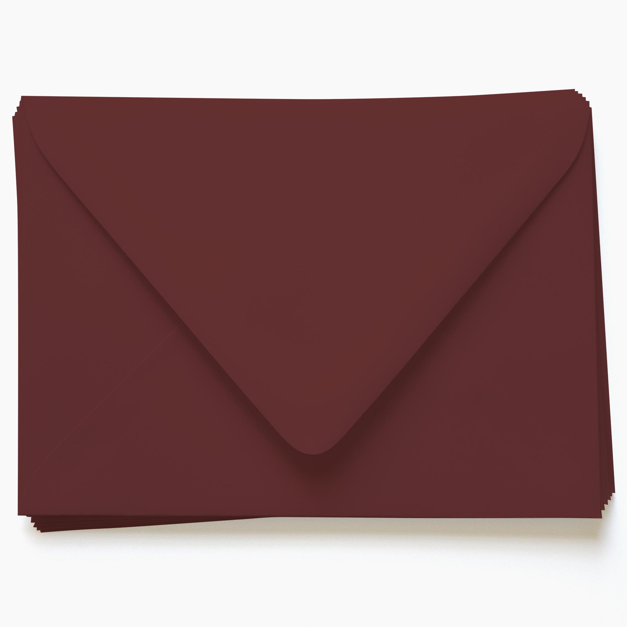 Merlot Red Envelopes - A7 Gmund Colors Matt 5 1/4 x 7 1/4 Euro Flap 68T