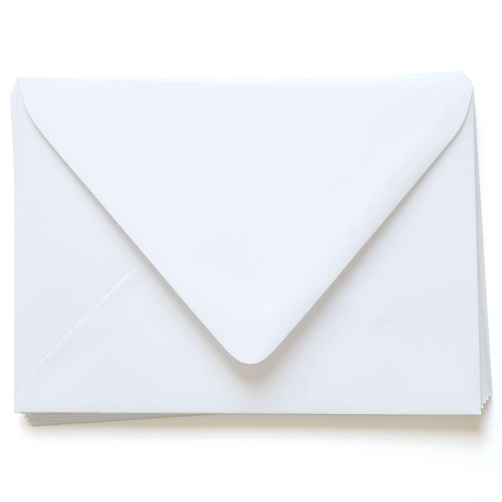 Snow White Envelopes - A7 Gmund Colors Matt 5 1/4 x 7 1/4 Euro Flap 81T