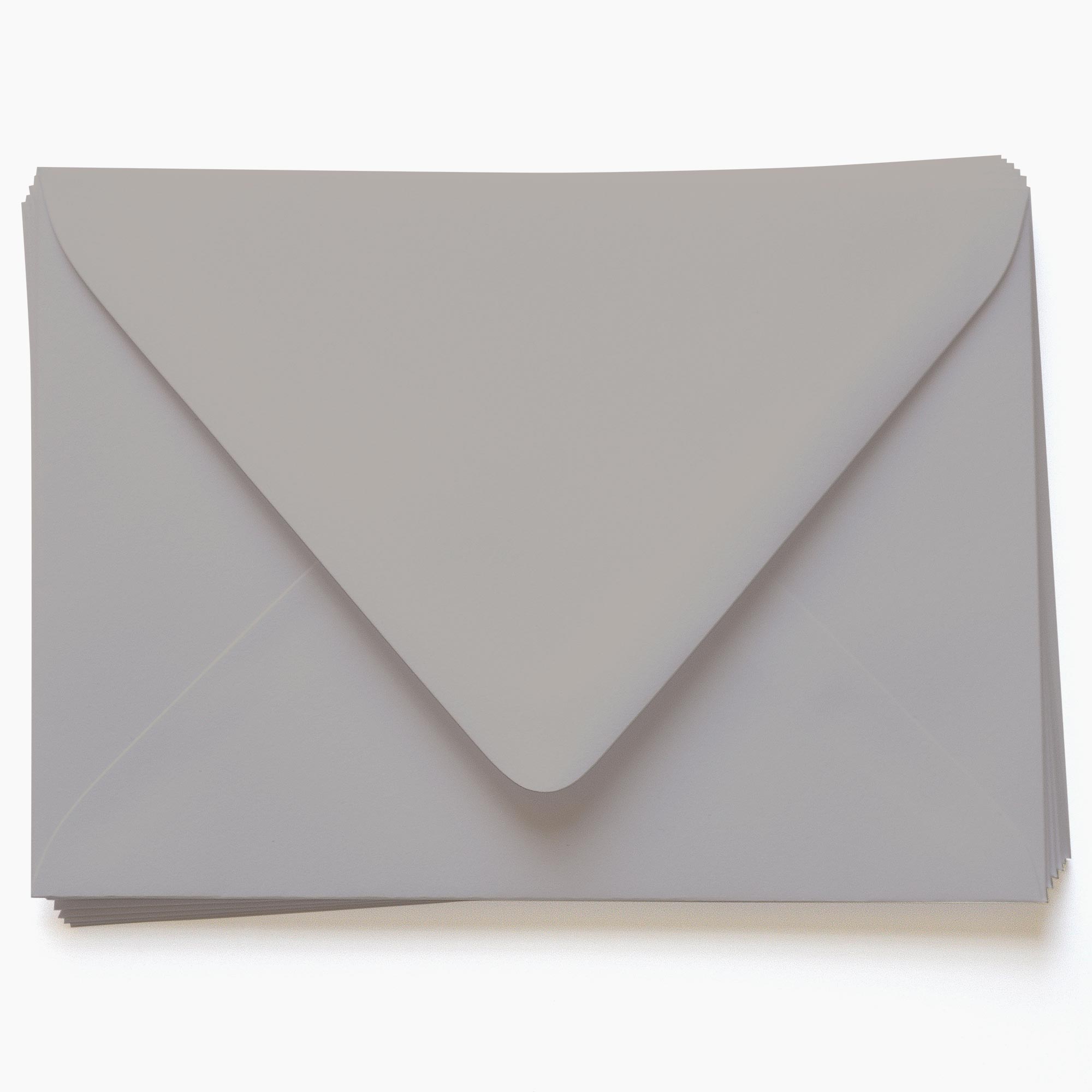Stone Grey Envelopes - A9 Gmund Colors Matt 5 3/4 x 8 3/4 Euro Flap 68T