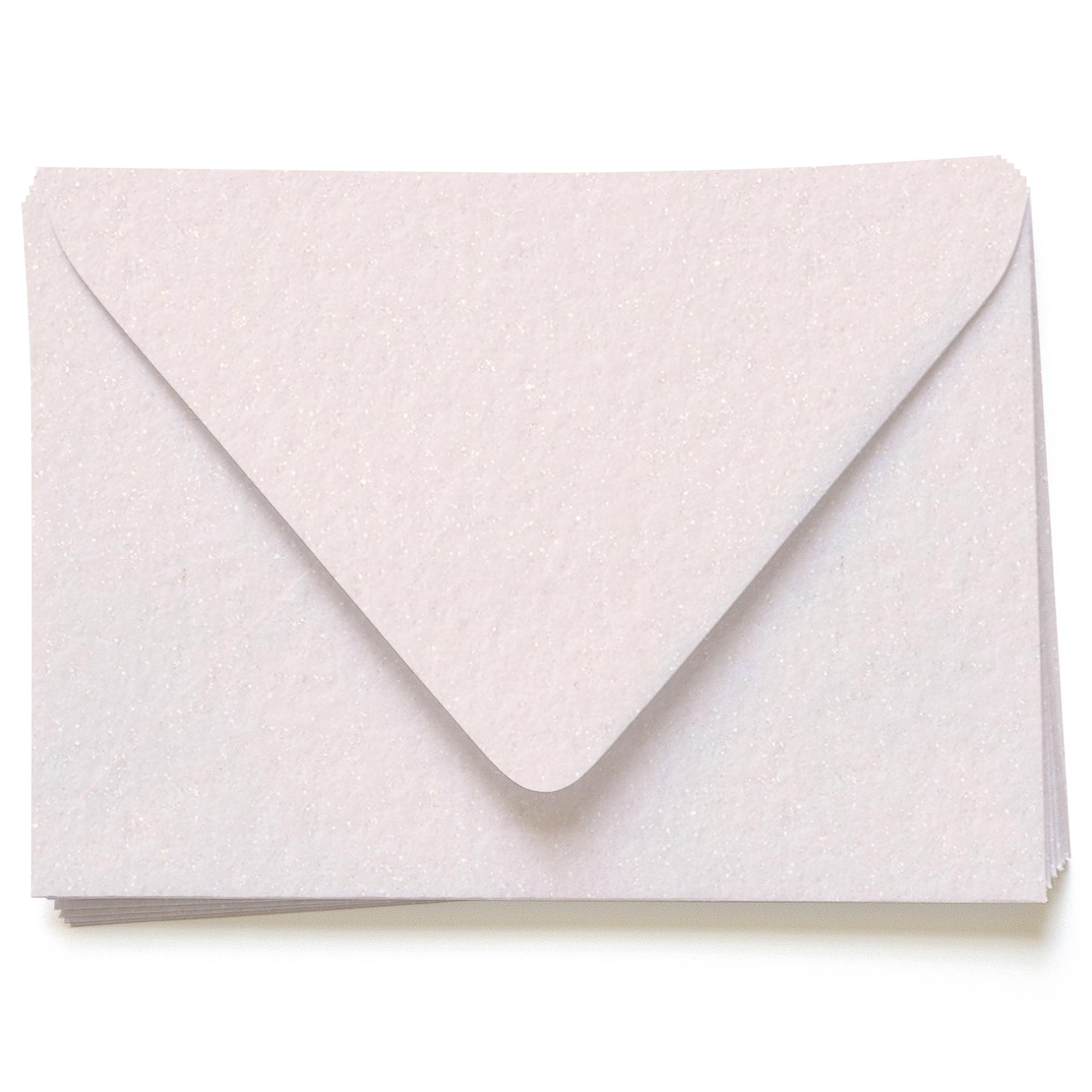 Blush Glance Envelopes - A2 Gmund Moonlight Metallic Felt 4 3/8 x 5 3/4 Euro Flap 84T