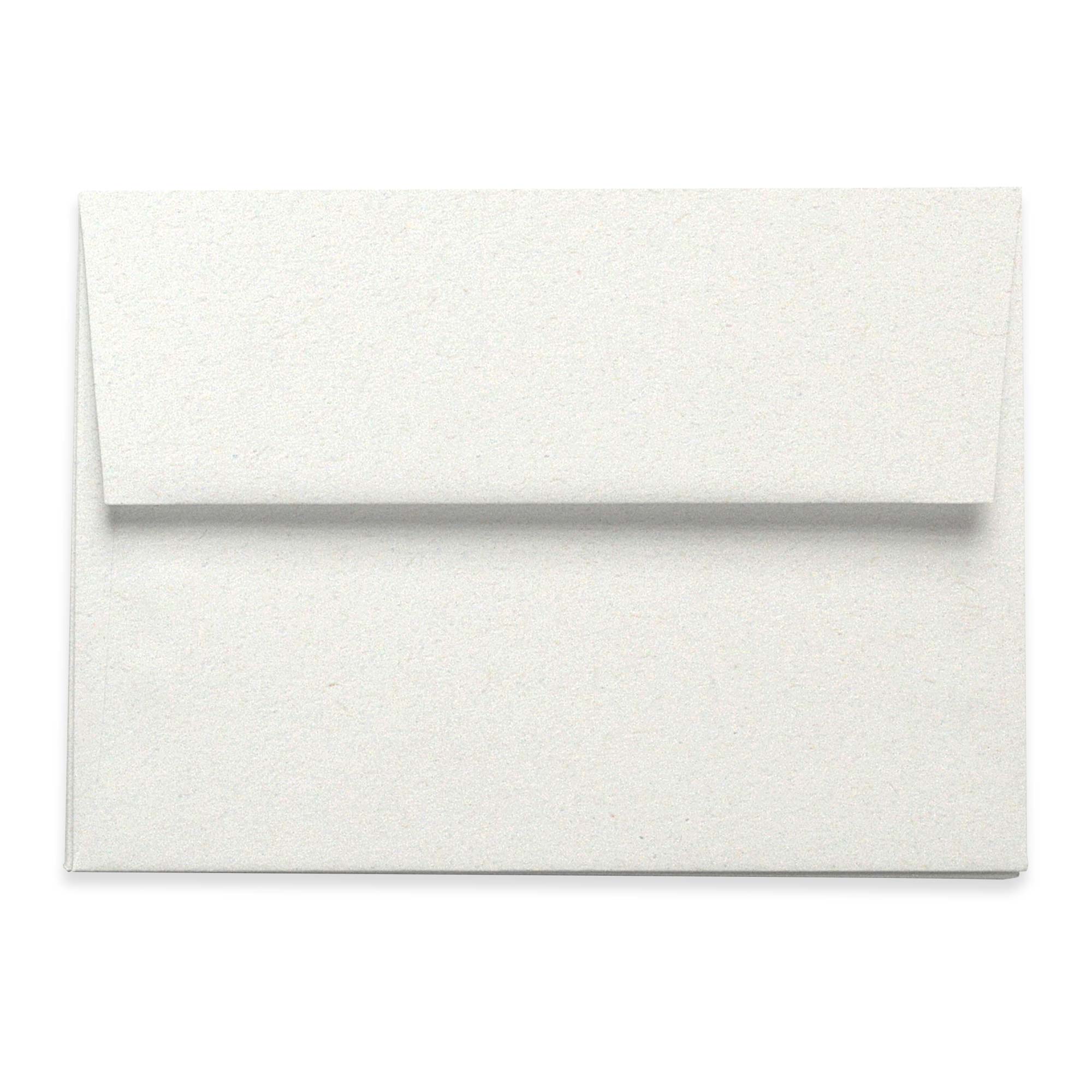 Moonrock White Envelopes - A9 Environment Smooth 5 3/4 x 8 3/4 Straight Flap 80T