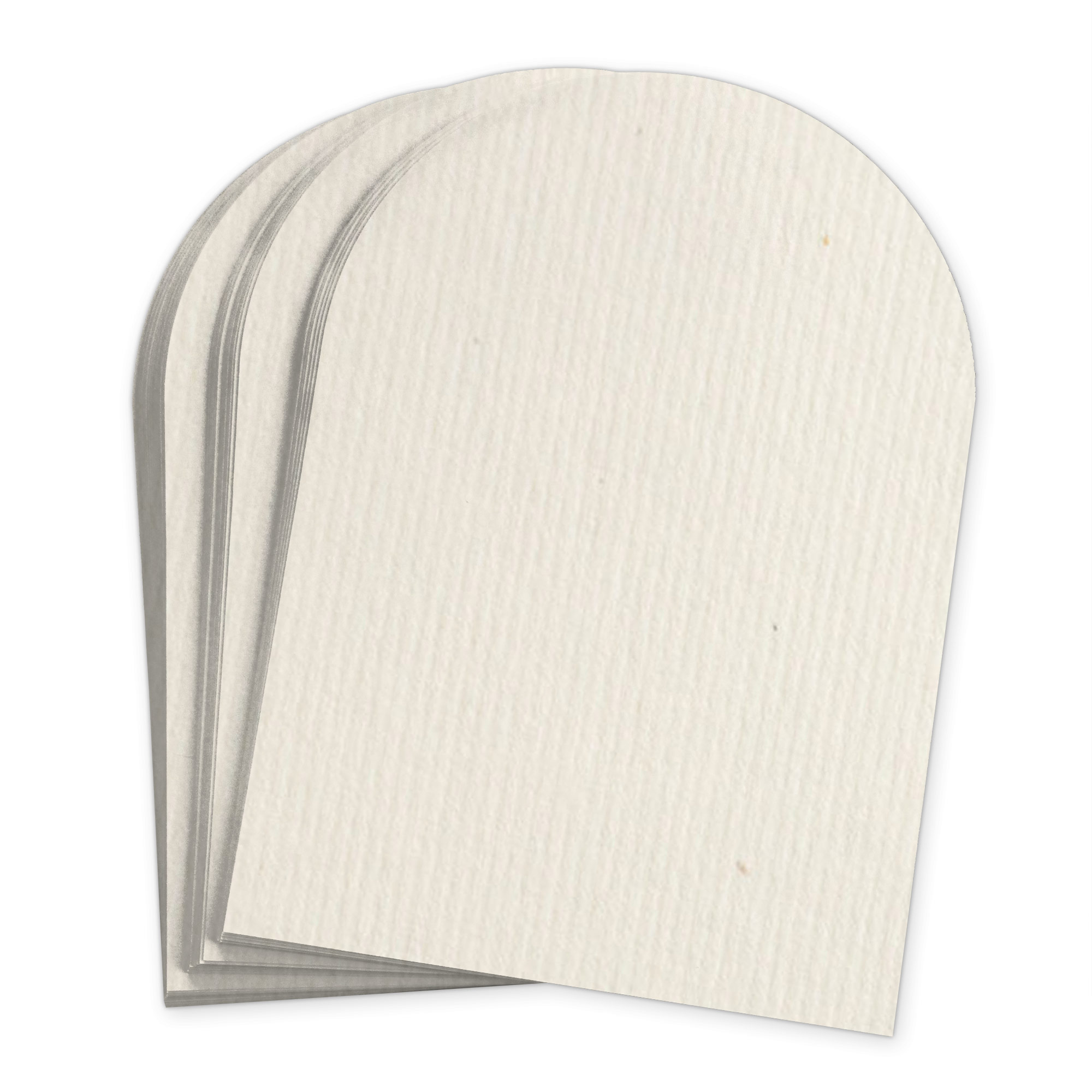 Cannabis Beige Arch Shaped Invitation Card - A7 5 x 7 - Bio Cycle 111C