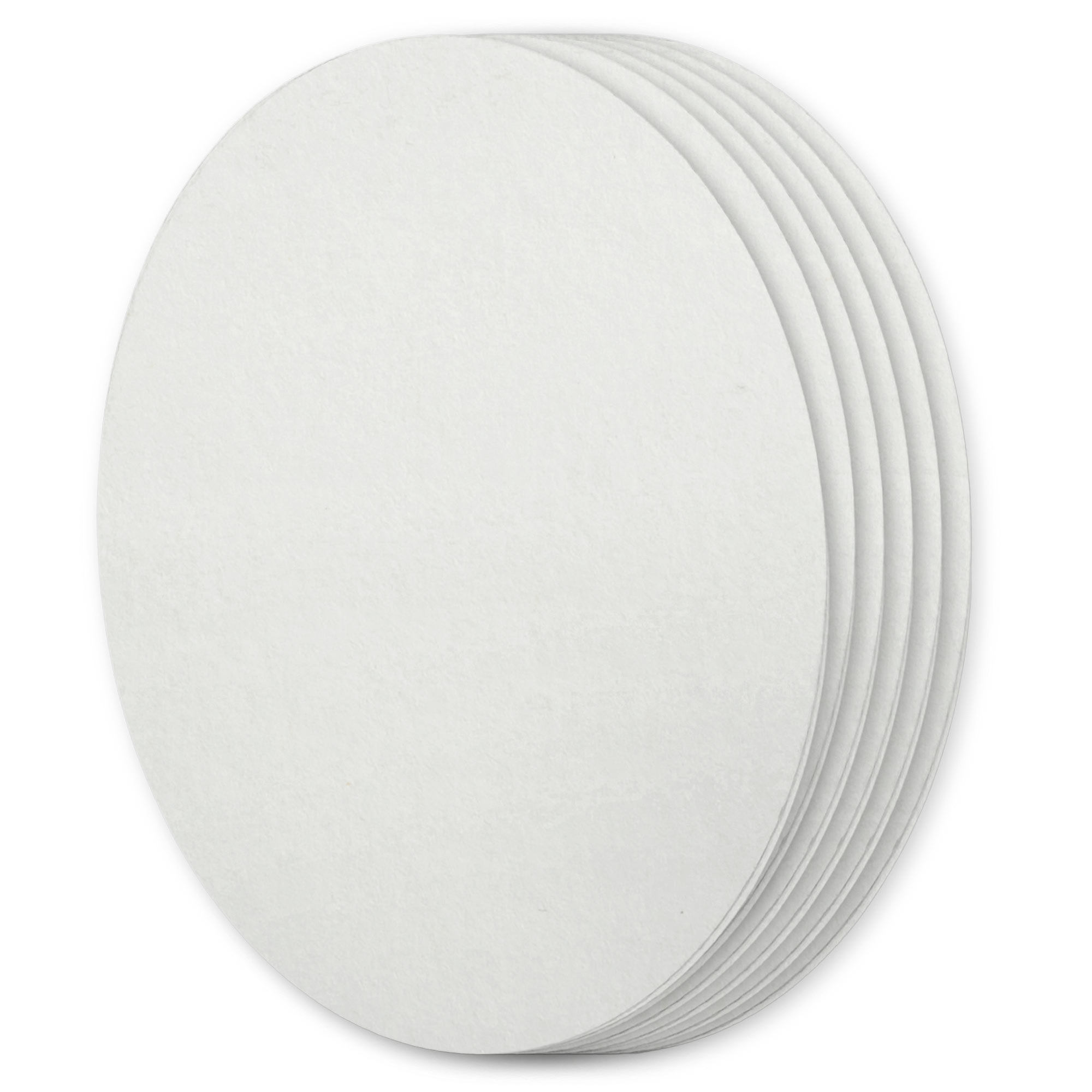 Cycle White Oval Invitation Card - A2 4 1/4 x 5 1/2 - Bio Cycle 111C