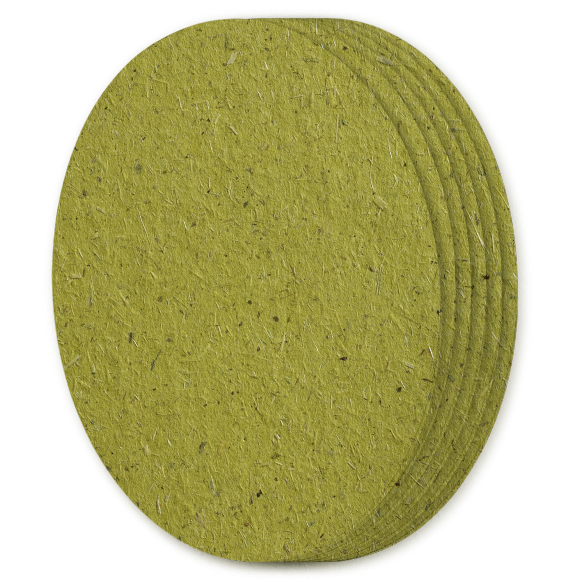 Chlorophyll Green Oval Invitation Card - A7 5 x 7 - Bio Cycle 111C