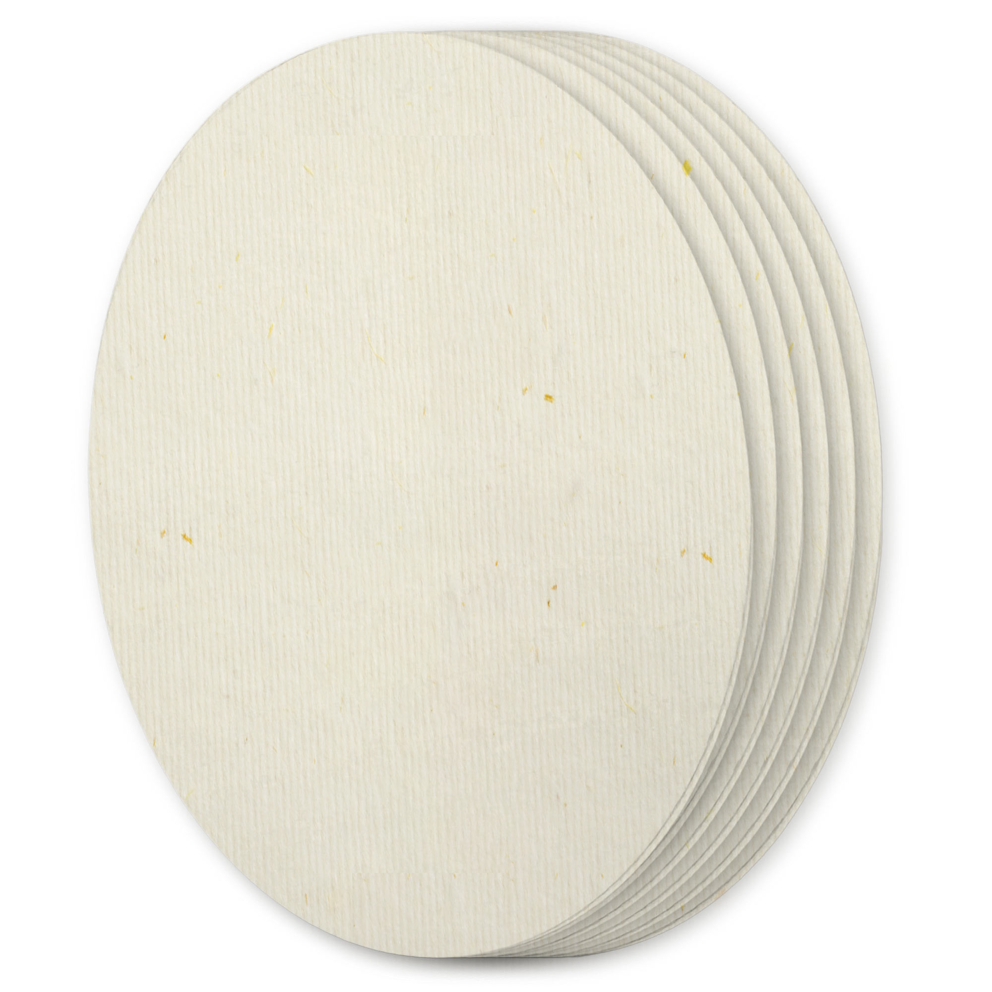 Wheat Beige Oval Invitation Card - A7 5 x 7 - Bio Cycle 111C