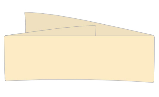 Antique Ivory Invitation Bands, Colors Matt, 1.5 x 14