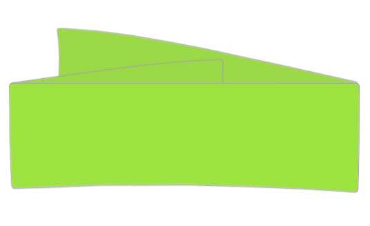 Leaf Green Invitation Bands, Colors Matt, 1.5 x 14