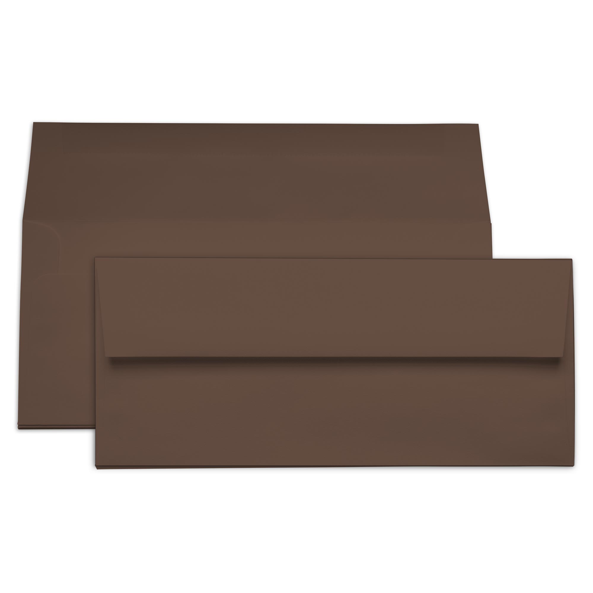 Chocolate Brown Envelopes - #10 Gmund Colors Matt 4 1/8 x 9 1/2 Straight Flap 68T