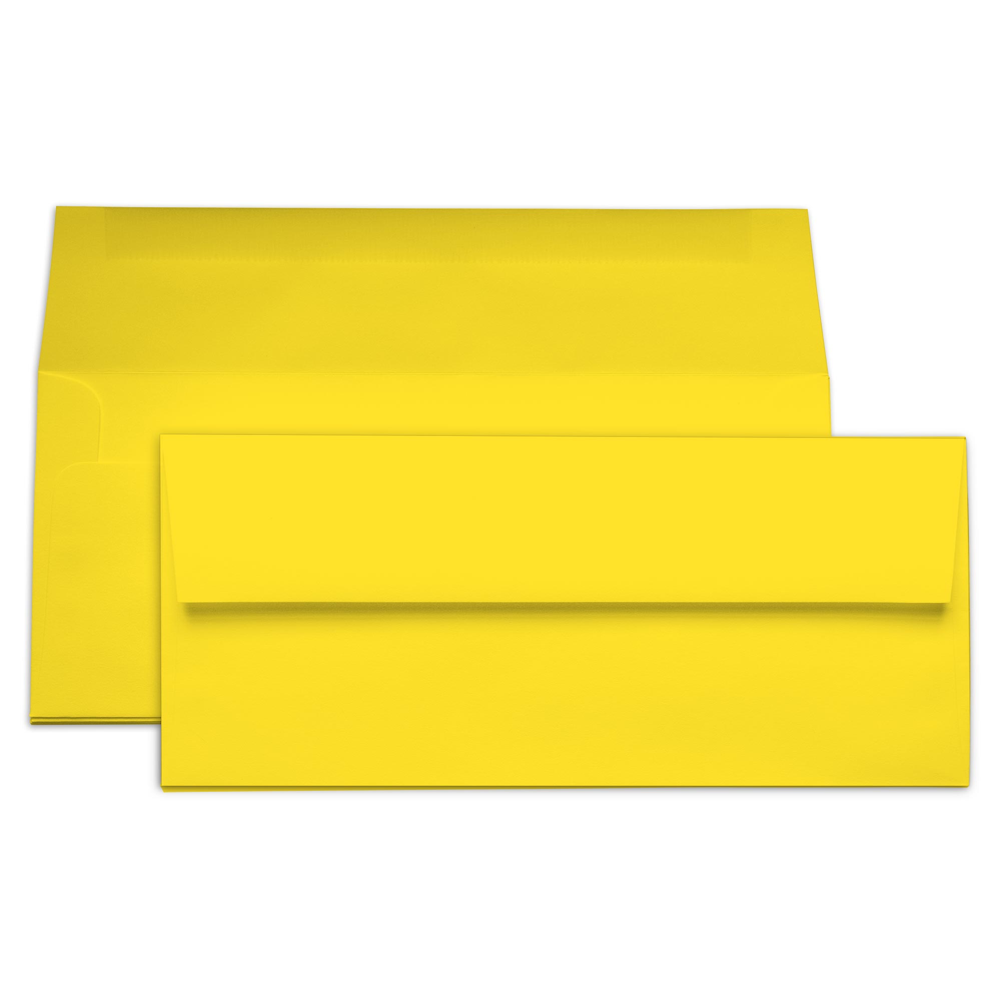 Canary Yellow Envelopes - #10 Gmund Colors Matt 4 1/8 x 9 1/2 Straight Flap 68T