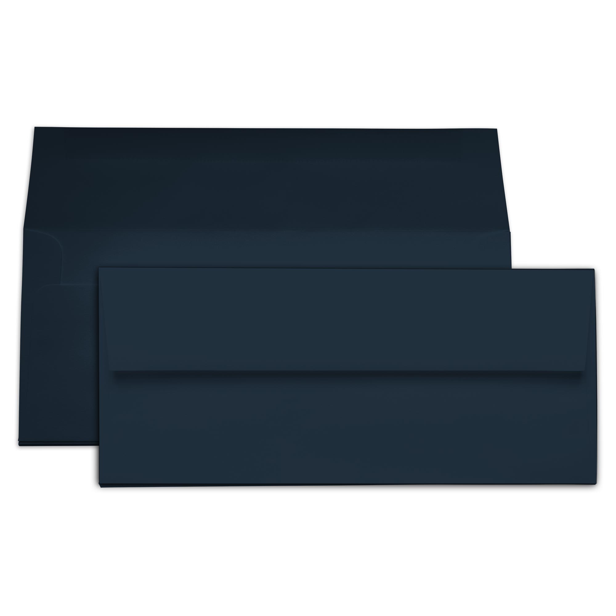 Dark Navy Blue Envelopes - #10 Gmund Colors Matt 4 1/8 x 9 1/2 Straight Flap 81T
