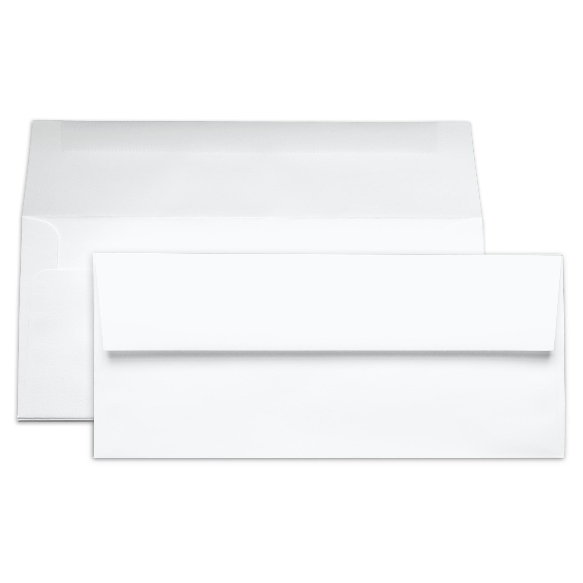 Wedding White Envelopes - #10 Gmund Colors Matt 4 1/8 x 9 1/2 Straight Flap 91T