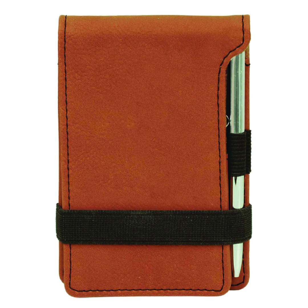 Rawhide Personalized Leather Notepad & Pen Set, 3 1/4" x 4 3/4"