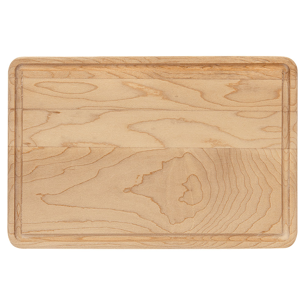 Personalized 6x9 Maple Cutting Board with Drip Ring