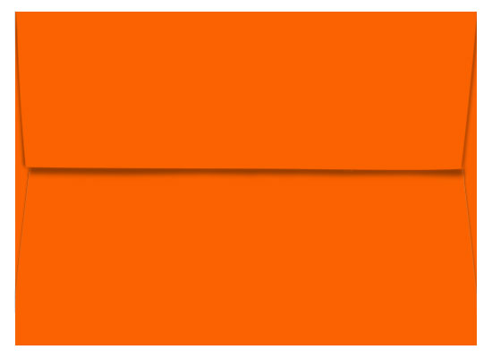 Orange Light Envelopes - A7 Glo-Tone 5 1/4 x 7 1/4 Straight Flap 60T