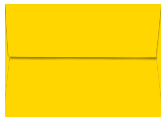 Shocking Yellow Envelopes - A7 Glo-Tone 5 1/4 x 7 1/4 Straight Flap 60T