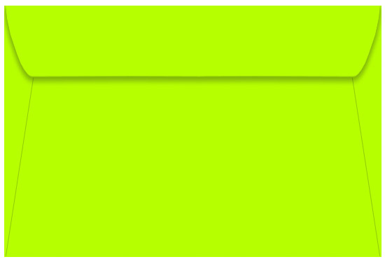 Shocking Green Envelopes - 6x9 Glo-Tone 6 x 9 Booklet 60T