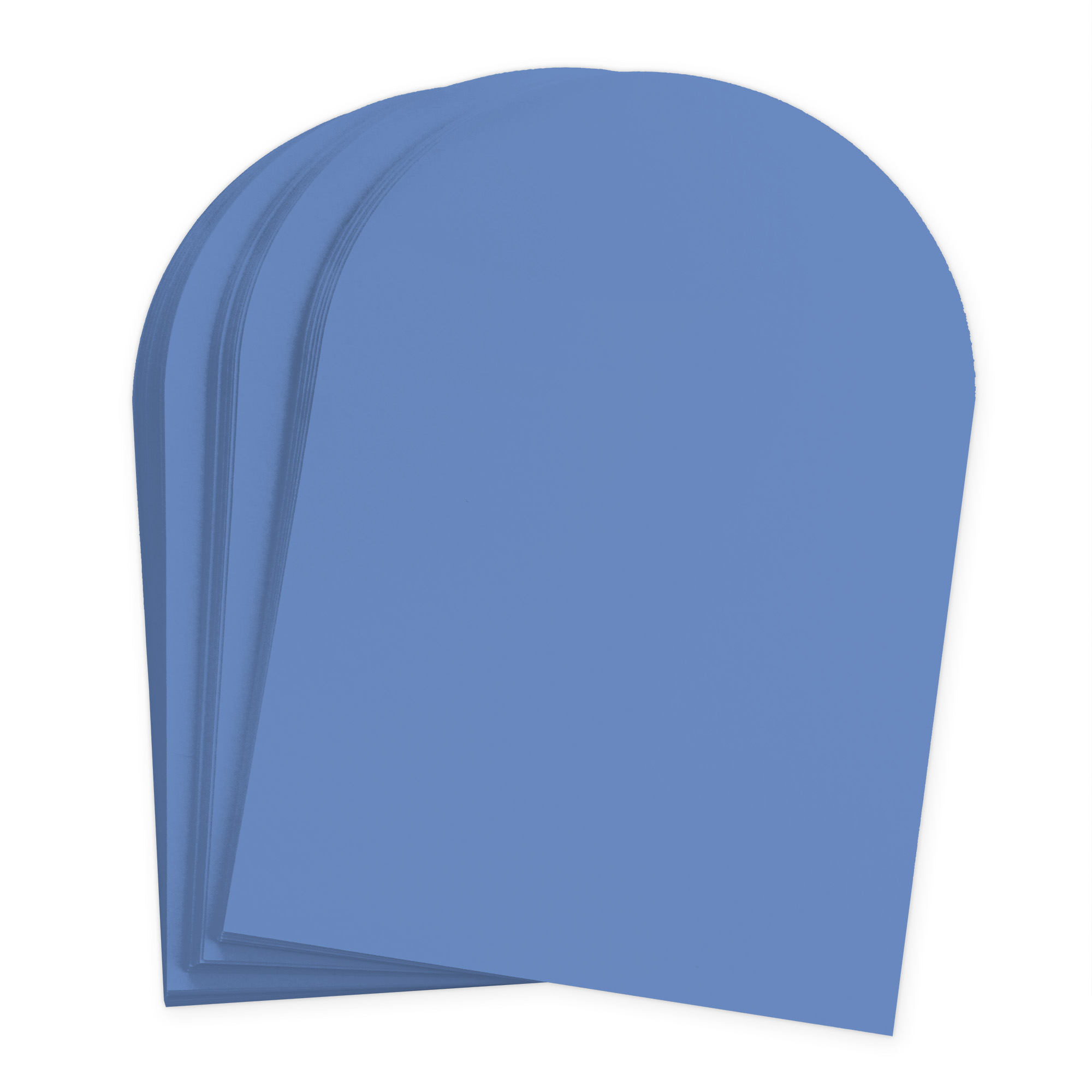 Cornflower Blue Arch Shaped Card - A2 Gmund Colors Matt 4 1/4 x 5 1/2 111C