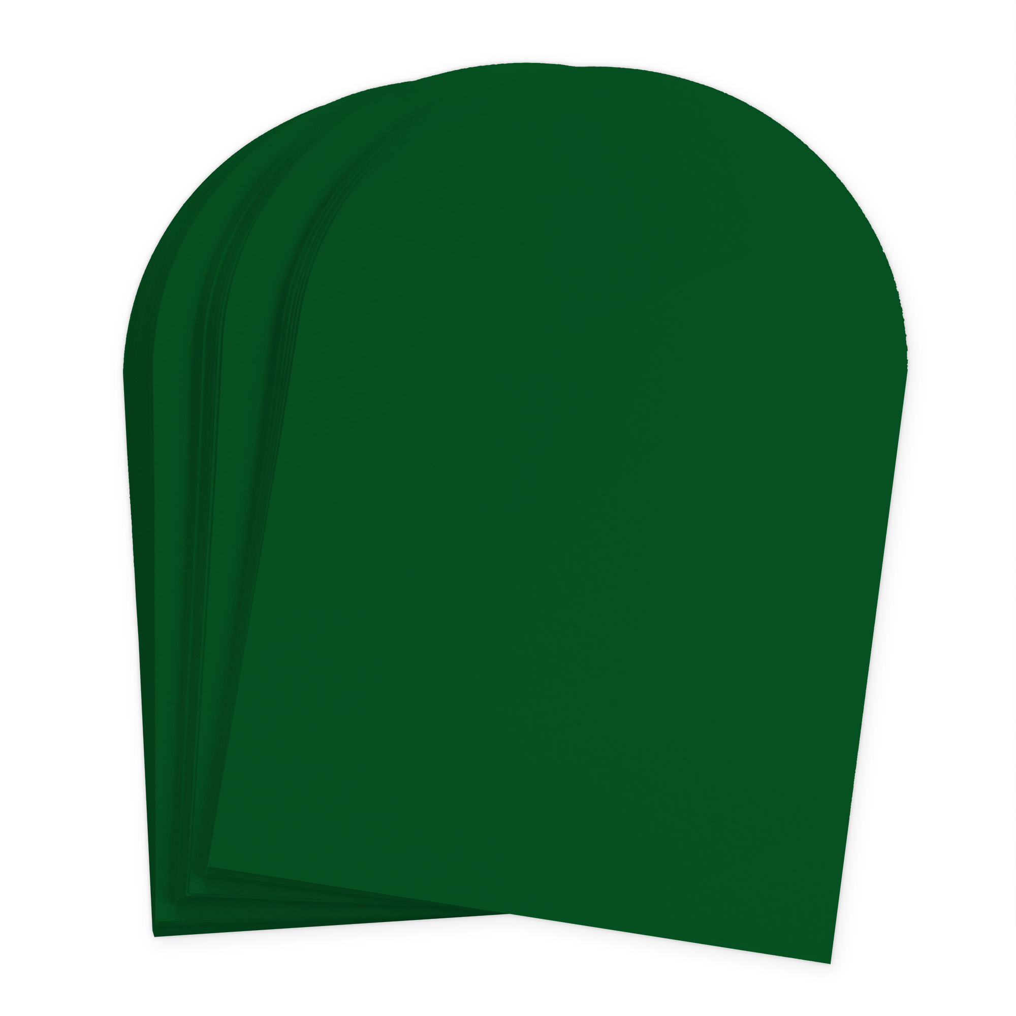 Emerald Green Arch Shaped Card - A2 Gmund Colors Matt 4 1/4 x 5 1/2 111C